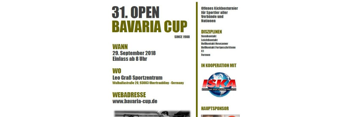 31. Open Bavaria Cup 2018 - 