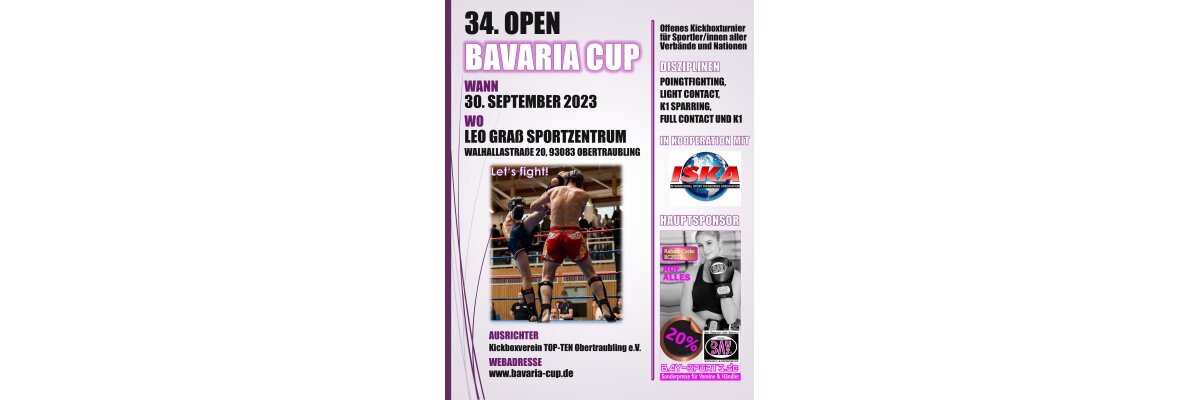 34. Open Bavaria Cup im Kickboxen - 