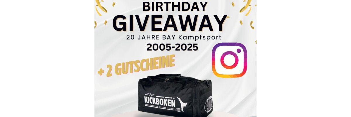 Birthday Giveaway - Instagram Verlosung - 