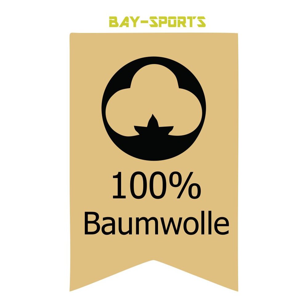 Baumwolle Boxbandagen 3 m unelastisch schwarz