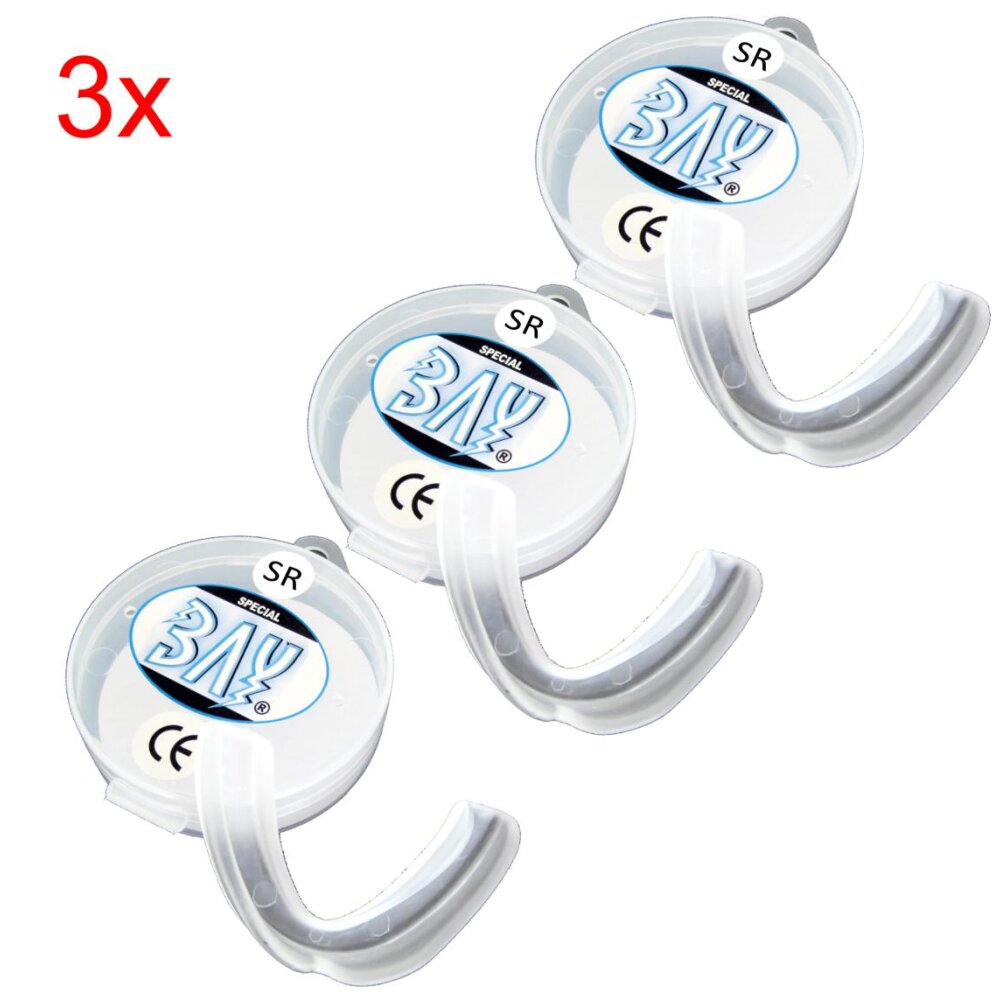 3x SET Zahnschutz KLICK (SR) schwarz