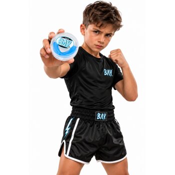 3x SET Zahnschutz mit KLICK Dose Kinder bis ca. 12 Jahre (JR) transparent
