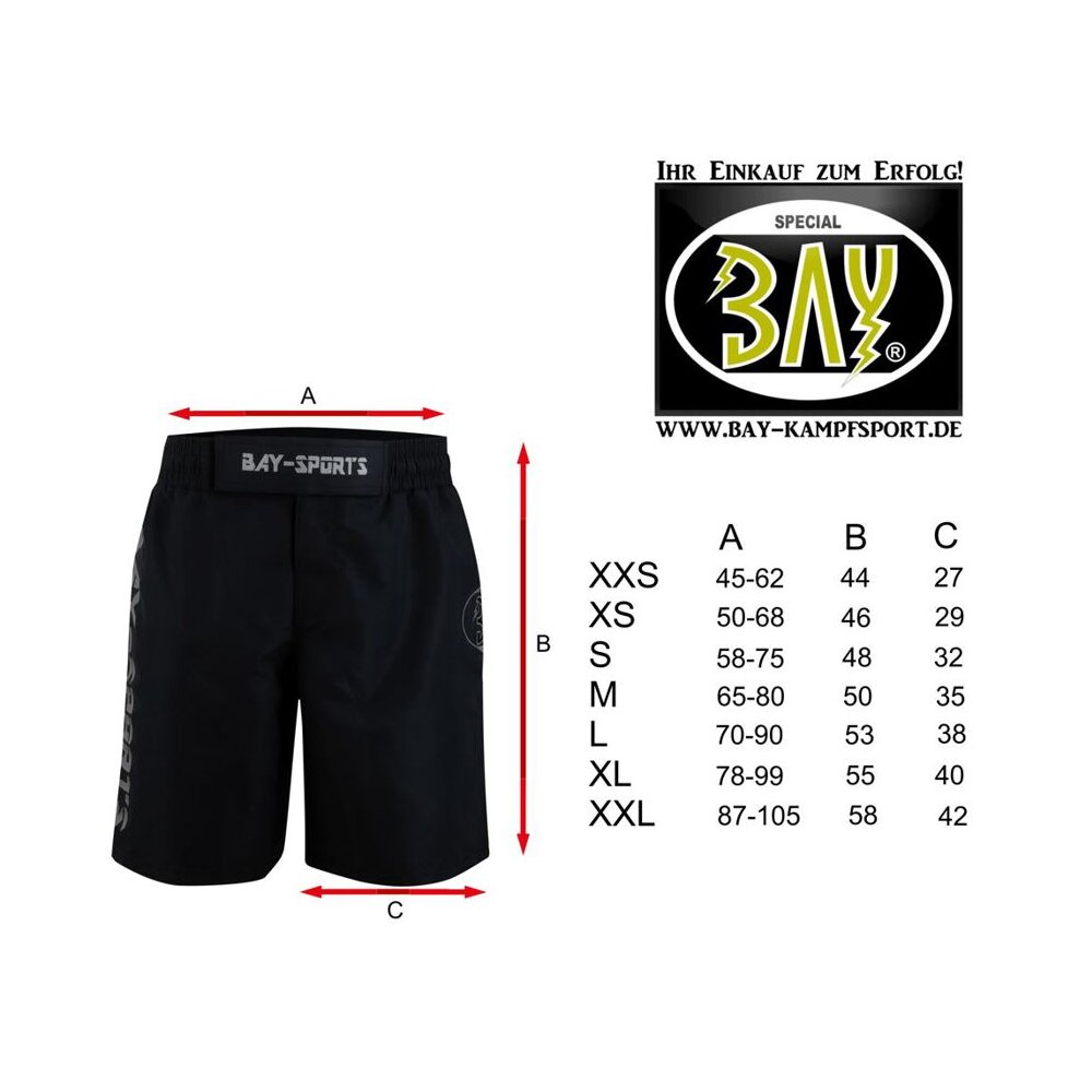 20 Jahre Jubel Angebot - MMA Hose K1 Shadow XXS - XXL schwarz/grau Shorts XS