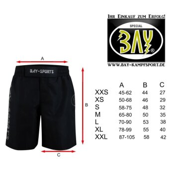 20 Jahre Jubel Angebot - MMA Hose K1 Shadow XXS - XXL schwarz/grau Shorts XXL