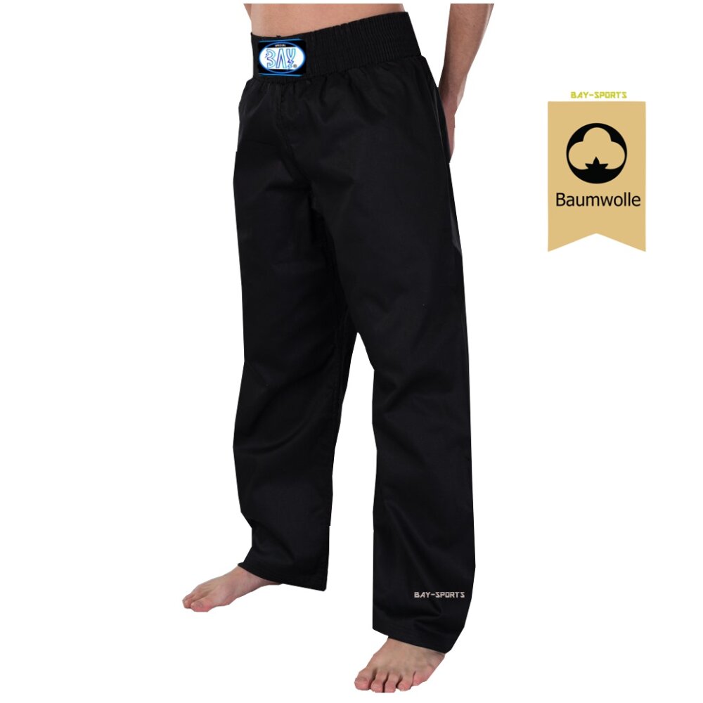 Kampfsporthose Universal komplett schwarz Baumwolle 120