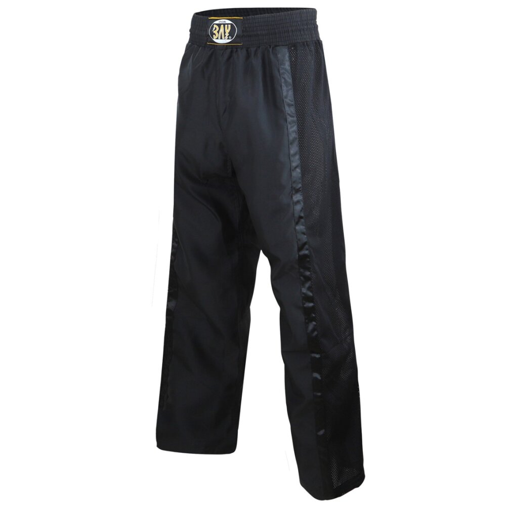 Kickboxhose Netz Gewebe schwarz/schwarz 190 (XL)