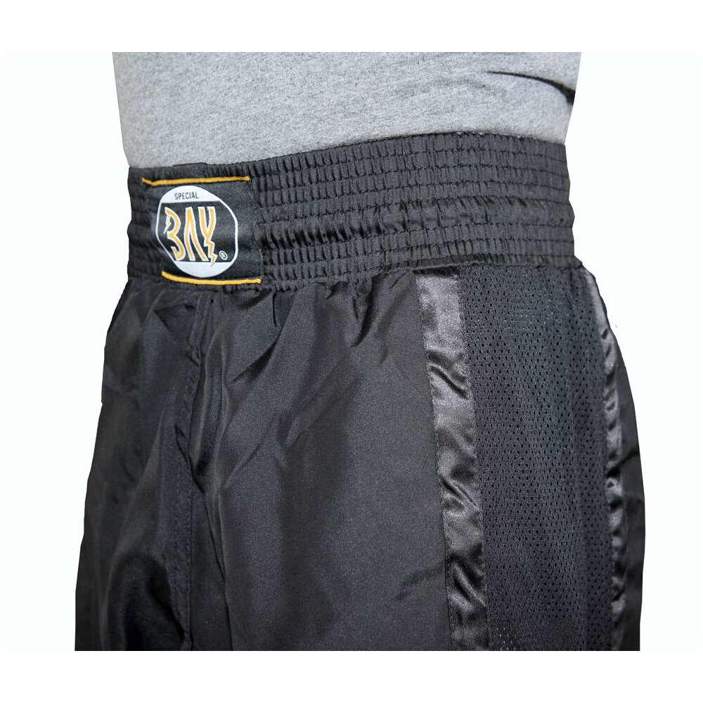 Kickboxhose Netz Gewebe schwarz/schwarz 200 (XXL)