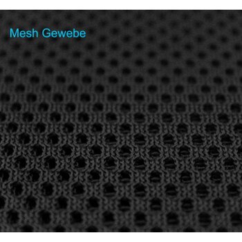 Kickboxhose Netz Gewebe schwarz/blau uni 110 (5XS)