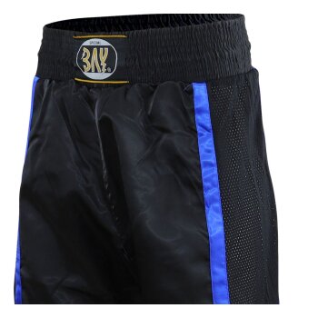 Kickboxhose Netz Gewebe schwarz/blau uni 190 (XL)