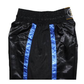 Kickboxhose Netz Gewebe schwarz/blau uni 190 (XL)