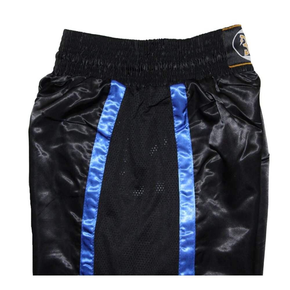 Kickboxhose Netz Gewebe schwarz/blau uni 190 (XL)