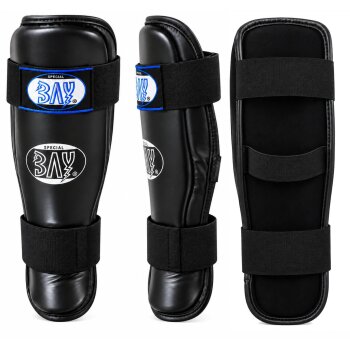 Schienbeinschutz Komfort PU Leder schwarz XXS