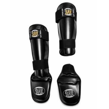 Spann- Schienbeinschutz Two Part schwarz  XS - XL