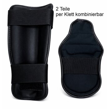 Spann- Schienbeinschutz Two Part schwarz XS