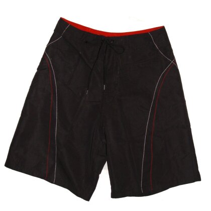 MMA Shorts red thread Hose schwarz L