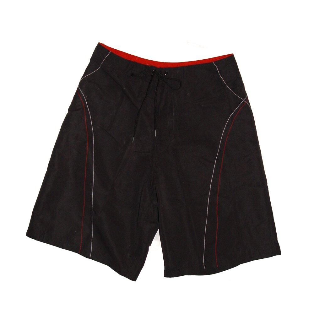 MMA Shorts red thread Hose schwarz L