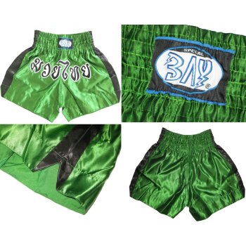 SET Angebot Remy Thaiboxhose + Boxbandagen grün XL