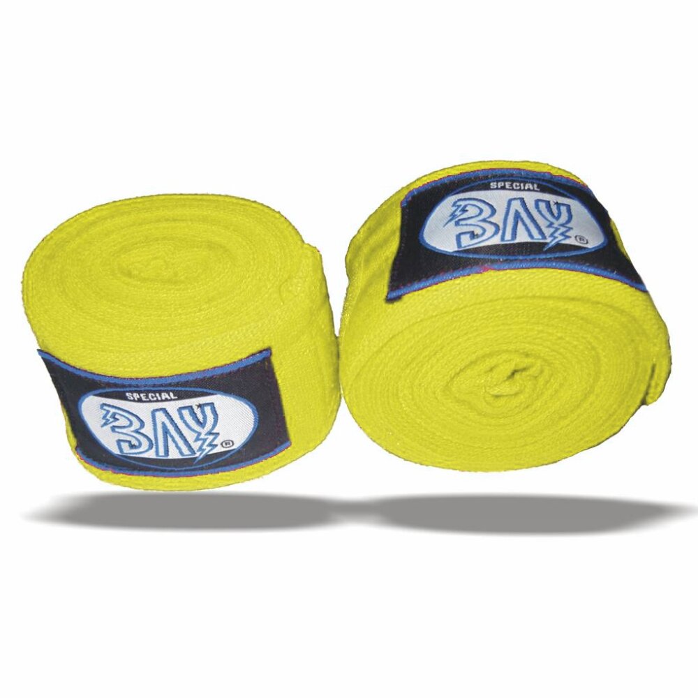 SET Angebot Remy Thaiboxhose XS + Boxbandagen rot gelb