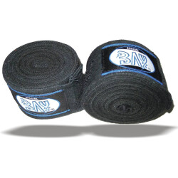 SET Angebot Remy Thaiboxhose S + Boxbandagen schwarz weiss