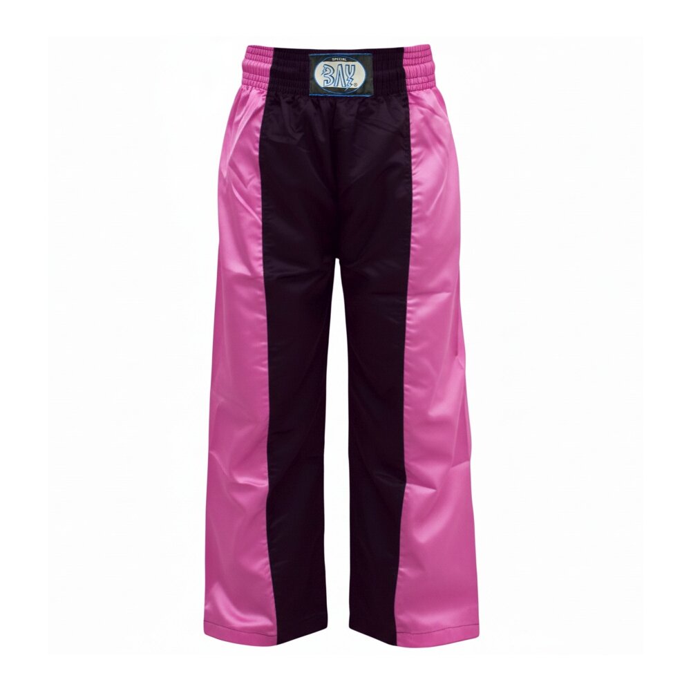 Half Pink Kickboxhose rosa schwarz Kinder Damen XS - L