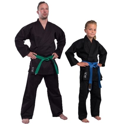 SV Karate Anzug Edition schwarz 100% Baumwolle 8 OZ 120
