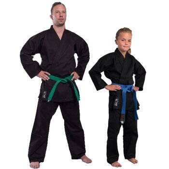 SV Karate Anzug Edition schwarz 100% Baumwolle 8 OZ 130