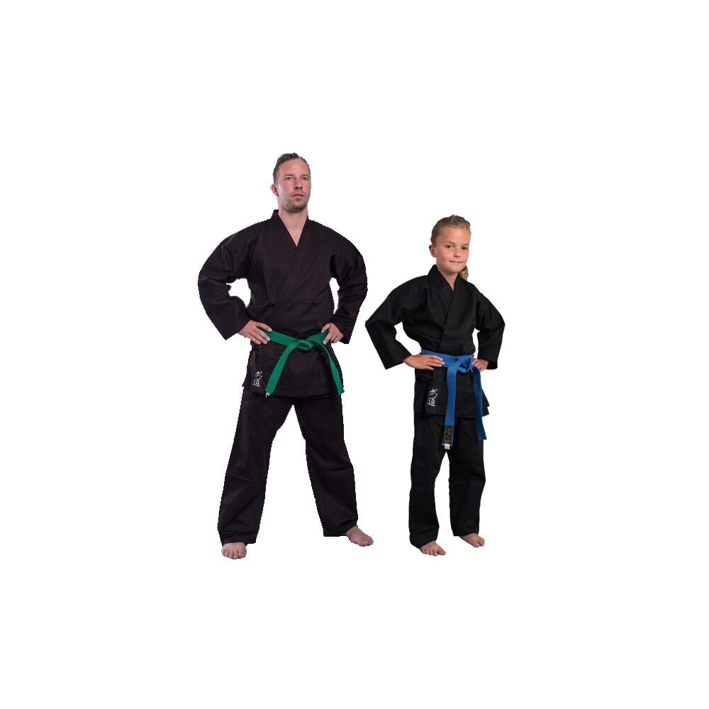 SV Karate Anzug Edition schwarz 100% Baumwolle 8 OZ 160