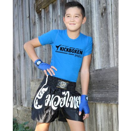 T-Shirt Kinder mein Sport Kickboxen Baumwolle schwarz 104 - 164