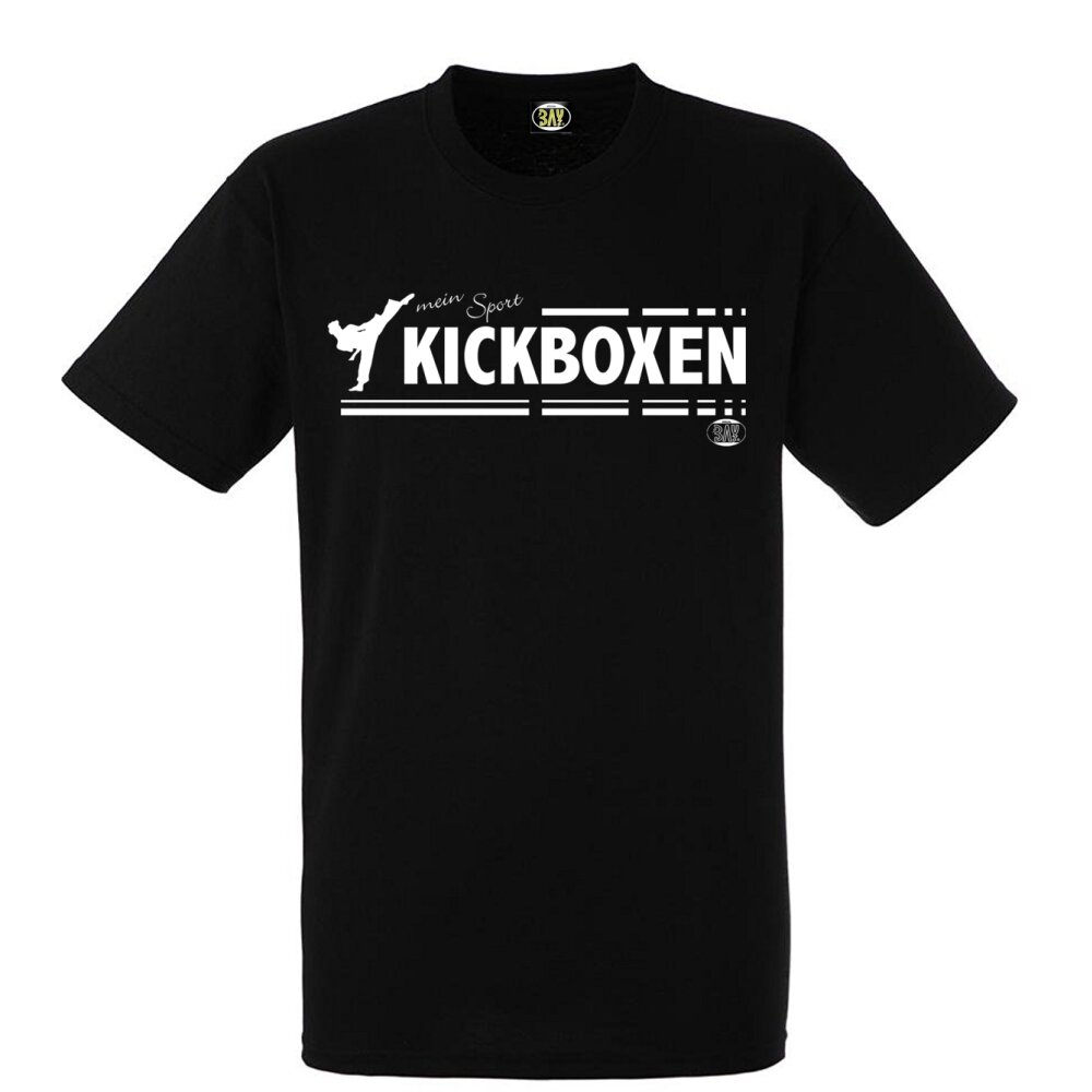 T-Shirt Kinder mein Sport Kickboxen schwarz 164