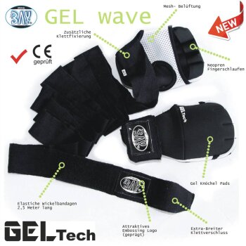 Wave Gel pink/schwarz gepolsterte Neopren XS