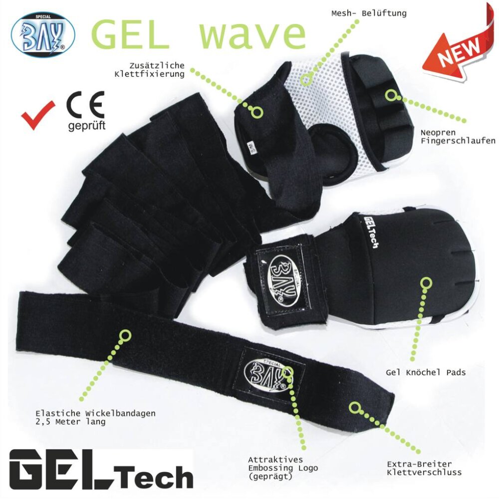 Wave Gel pink/schwarz gepolsterte Neopren XS