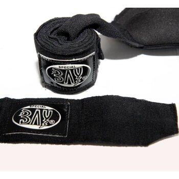 Wave Gel weiß/schwarz gepolsterte Neopren Boxbandagen Handschuhe XS