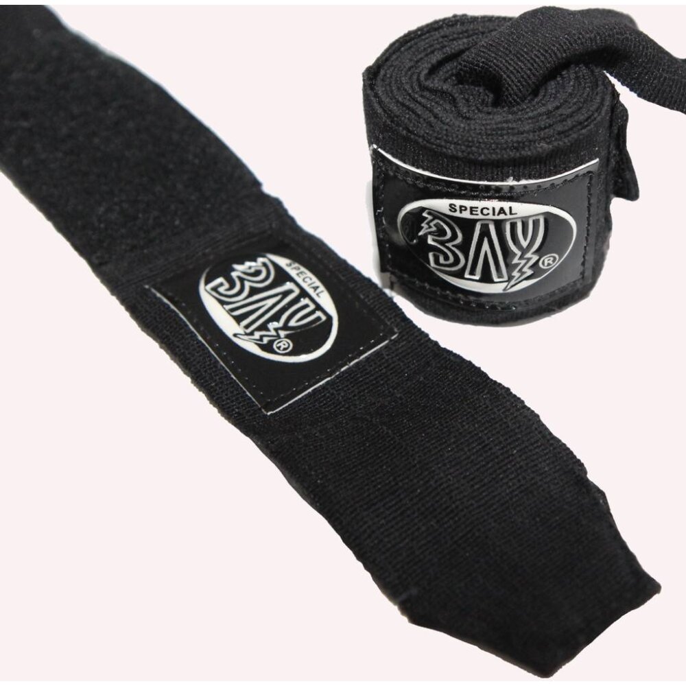 Wave Gel weiß/schwarz gepolsterte Neopren Boxbandagen Handschuhe XS