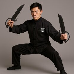 Wing Tsun Trainingsmesser Schmetterlingsmesser