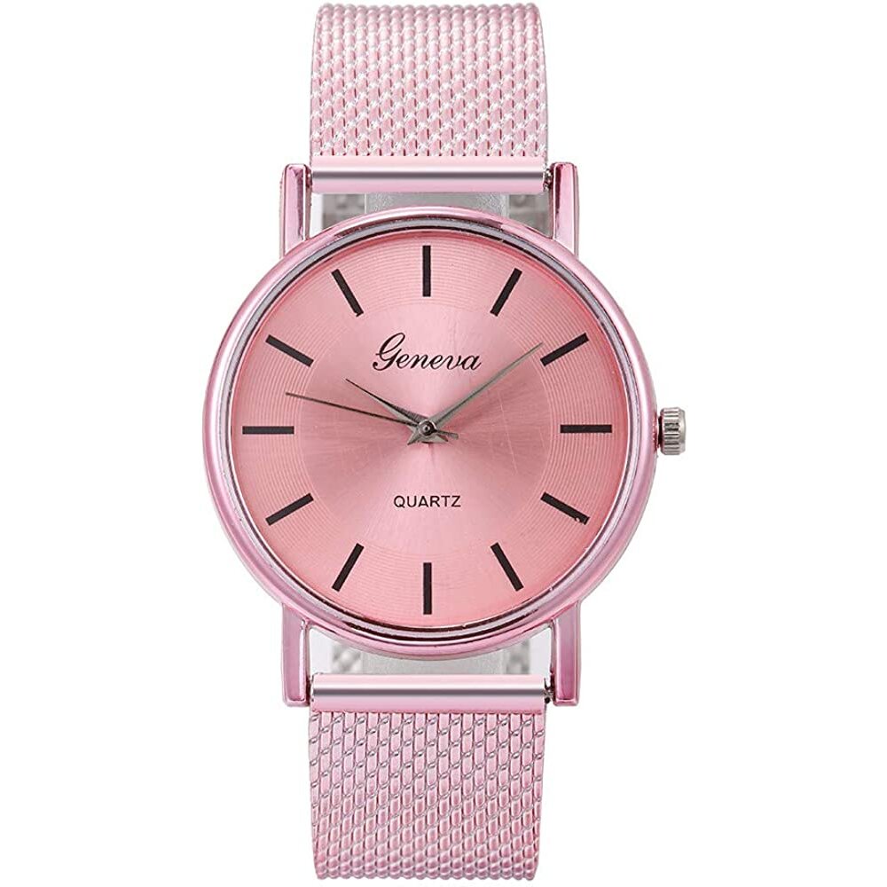 GRATIS ab einem Einkaufswert von 30 Euro - Armbanduhr Casual Quarz pink