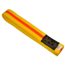 3-farbige Budogürtel gelb/orange/gelb 220