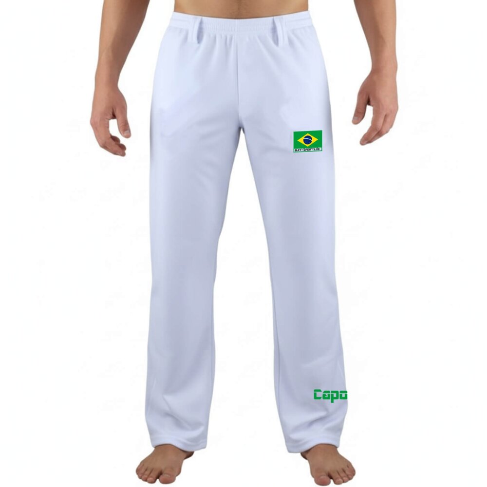 Capoeira Hose weiß uni (XS)
