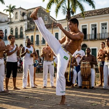 Capoeira Hose weiß uni (M)