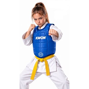 Kampfsport Double Schutzweste Körperschutz rot/blau