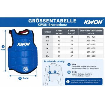 Kampfsport Double Schutzweste Körperschutz rot/blau
