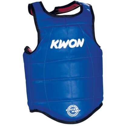 Muay Thai Weste Schutzweste Körperschutz rot/blau M