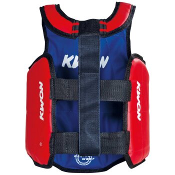Muay Thai Weste Schutzweste Körperschutz rot/blau M