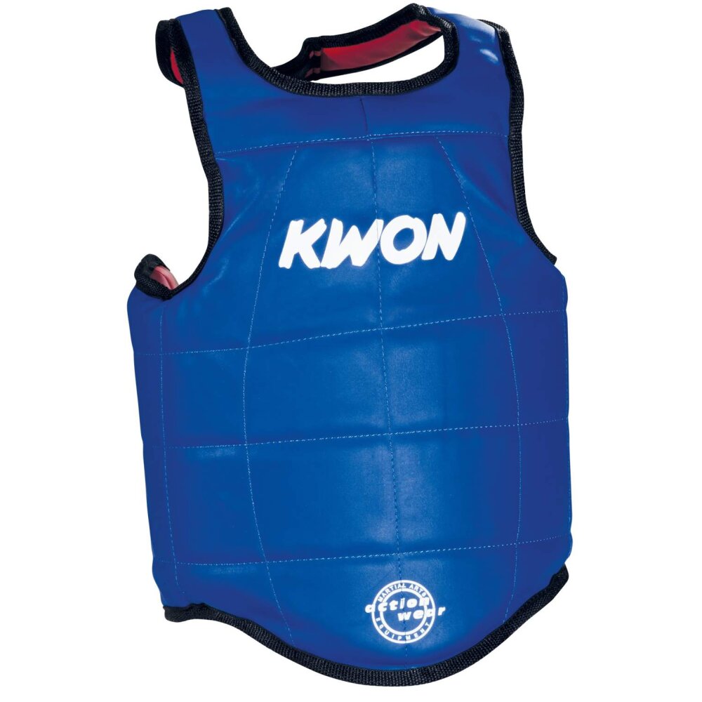 Muay Thai Weste Schutzweste Körperschutz rot/blau M