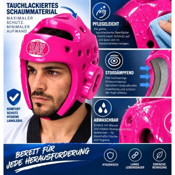 Kopfschutz KLS Lack PU Tauchlackiert PINK ROSA