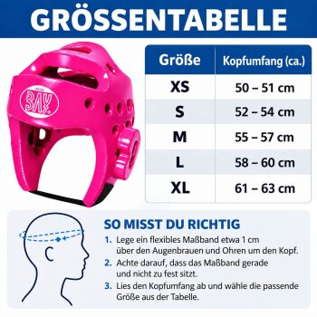 Kopfschutz KLS Lack PU Tauchlackiert PINK ROSA M