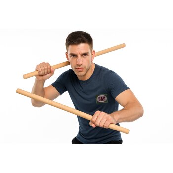 Escrima Rattan Bambus ungeschält 65 cm Schlagstock Langstock Vollkontakt