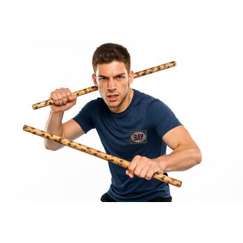 Escrima Rattan Bambus Tiger Style 65 cm Schlagstock Langstock