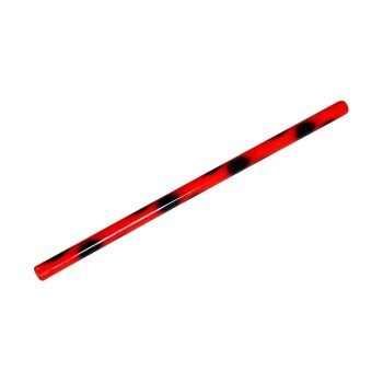 Escrima Rattan lackiert rot/schwarz 65 cm