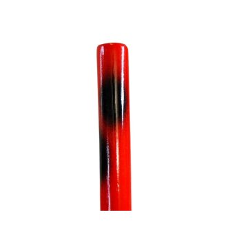Escrima Rattan lackiert rot/schwarz 65 cm