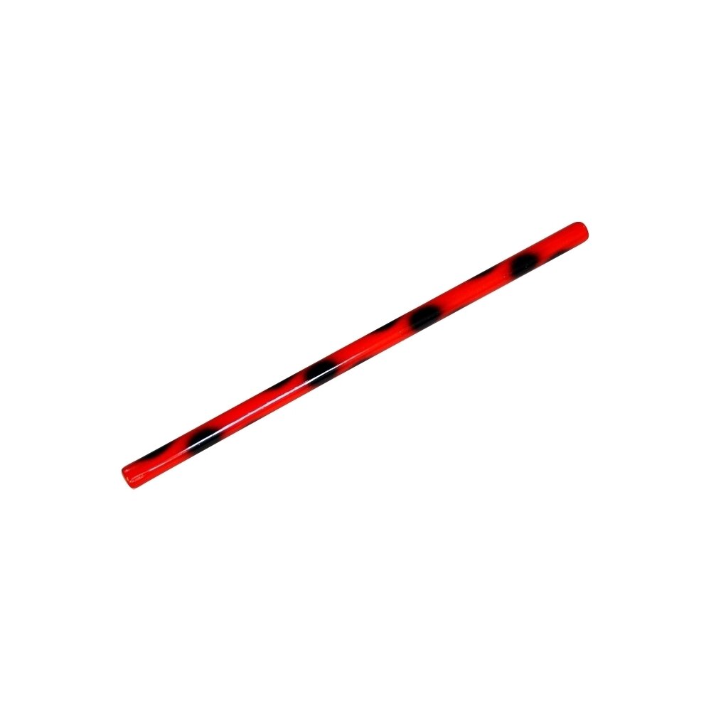 Escrima Rattan lackiert rot/schwarz 65 cm